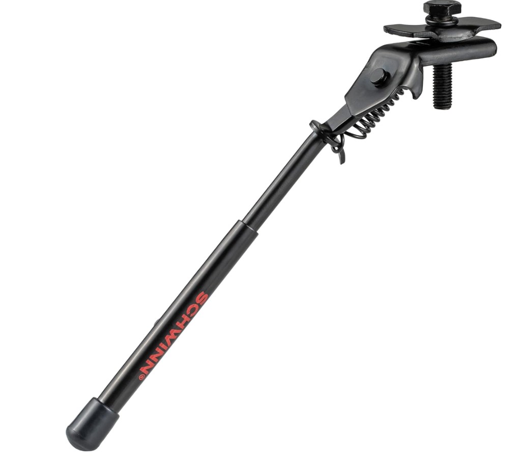 Schwinn adjustable bike kickstand with an all-metal telescoping body